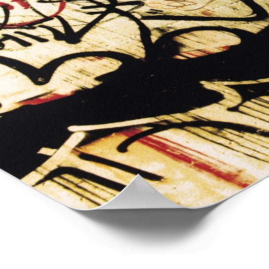 Poster Graffiti sur un mur (Coin)