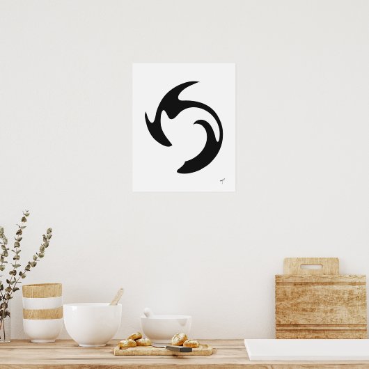 Poster Graffiti Swirl (Cuisine)