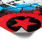 Poster Graffiti urbain coloré Citation personnalisée (Coin)