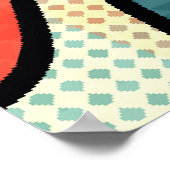 Poster Graffiti urbain : Texture d'art sans transparence. (Coin)