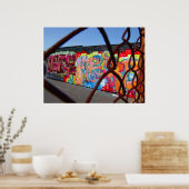 Poster Graffitis et chaînes (Cuisine)