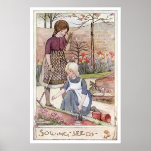 Poster Graines d'encemencement par Anne Anderson