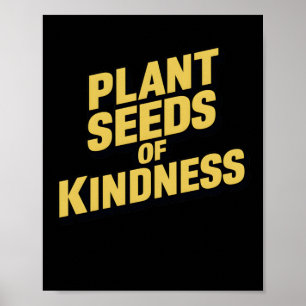 Poster Graines plantes De Gentillesse Art Imprimer Inspir