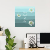 Poster Graines plantes de joie (Bureau à domicile)