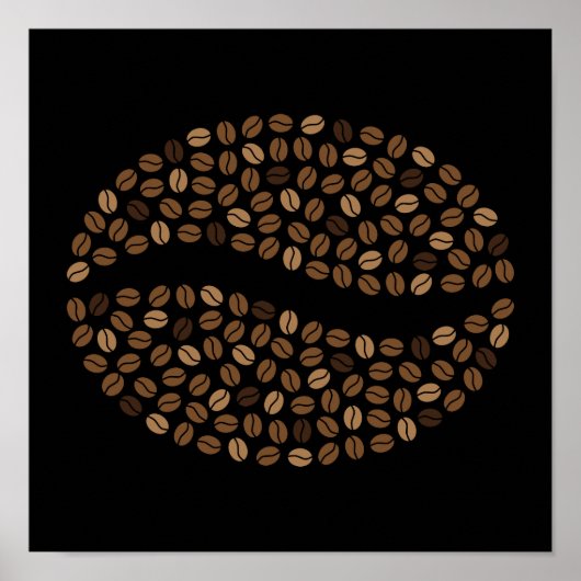 Poster grains de café (Devant)