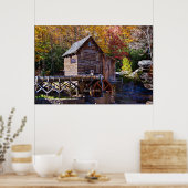 Poster Grains Mill, Babcock, Virginie-Occidentale (Cuisine)