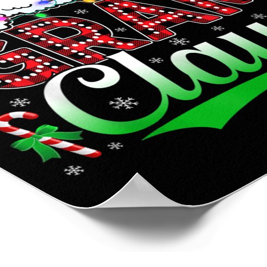 Poster Gram Claus Feux de Noël Jeu de Noël Famille Jeu de (Coin)