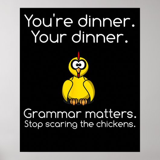 Poster Grammaire drôle (Devant)
