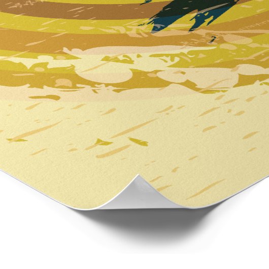 Poster Gramophone rétro (Coin)