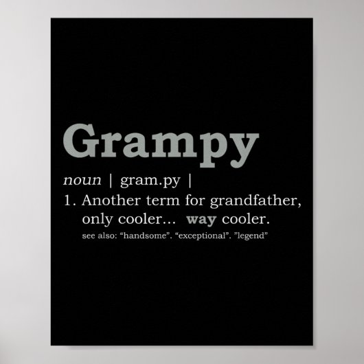 Poster Grampy Design_ Funny Definition (Devant)