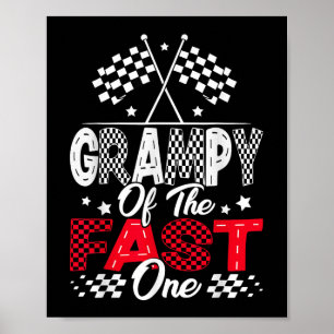 Poster Grampy Du Fast One Premier Anniversaire Voiture De