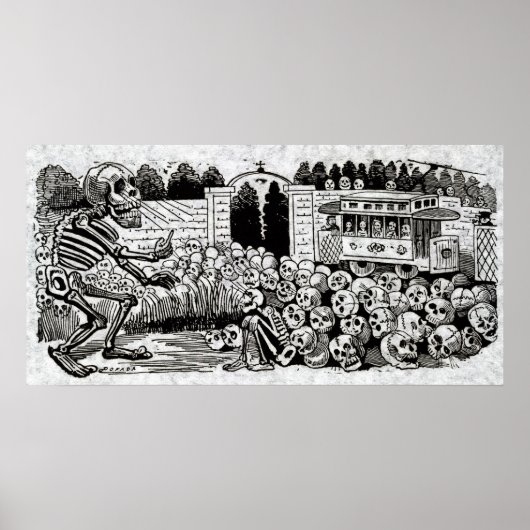 Poster Gran Calavera Eléctrica (Devant)