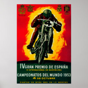 Poster Gran Premio de Espana Vintage PosterEurope