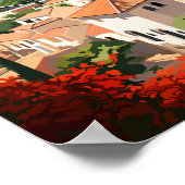 Poster Granada Espagne Travel Art Vintage (Coin)