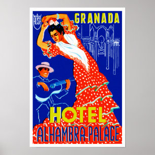 Poster Granada Hotel Alhambra Palace