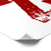 Poster Grand 25e anniversaire bannière fête Nom personnal (Coin)