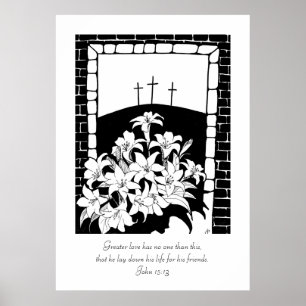 Poster "Grand Amour" (Jean 15:13)