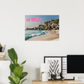 Poster Grand Anse Seychelles La Digue Beach cadeau (Bureau à domicile)