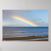 Poster Grand arc-en-ciel sur l'océan Pacifique à (Devant)