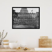 Poster Grand Army Review par le US Capitol 1865 (Cuisine)