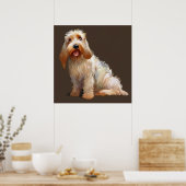 Poster Grand Basset Griffon Vendeen - Portrait de chien (Cuisine)