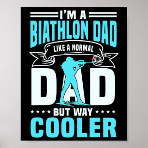 Poster Grand Biathlon Papa Dire Ski de fond Hommes