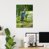 Poster Grand Blue Heron (Bureau à domicile)