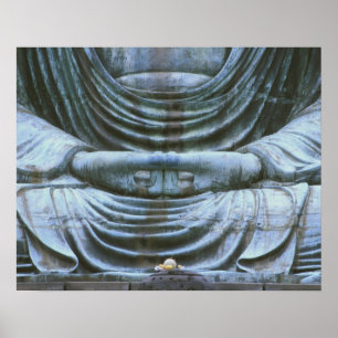 Poster Grand Bouddha Détail, temple Kotokuji, Kamakura, 2