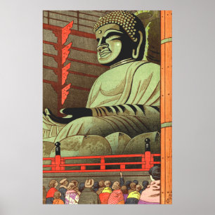 Poster Grand Bouddha Du Temple Todaiji Asano Takeji 1953