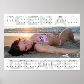 Poster Grand calendrier Lena geare 2010