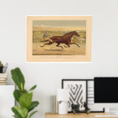 Poster Grand California Trotting Mare Sunol (0652A) (Bureau à domicile)
