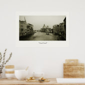 Poster Grand canal (Cuisine)