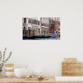 Poster Grand Canal de Venise (Cuisine)