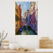 Poster Grand canal de Venise, Italie (Cuisine)