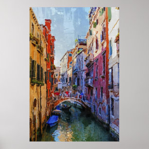 Poster Grand canal de Venise, Italie