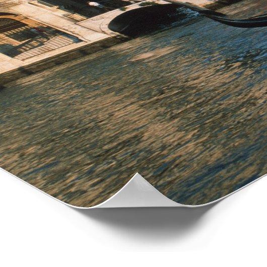 Poster Grand Canal, Venise, Vénétie, Italie (Coin)