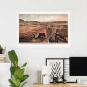 Poster Grand Canyon au pied de Toroweap 1882 (Bureau à domicile)