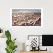 Poster Grand Canyon de Pt. Sublime par Dutton 1882C (Bureau à domicile)
