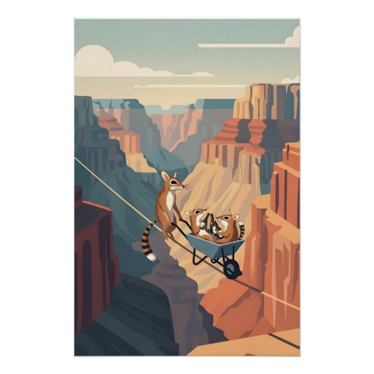 Poster Grand Canyon drôle (Devant)