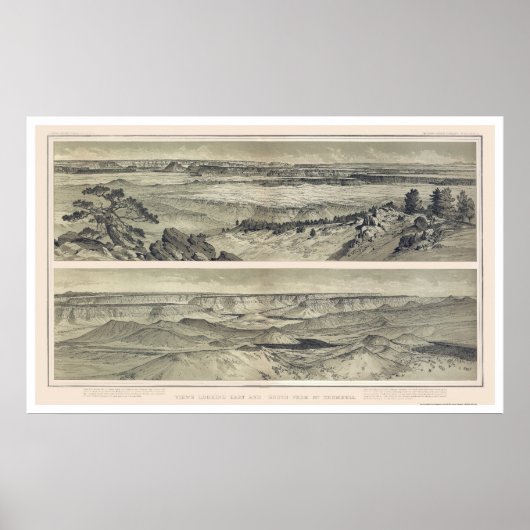 Poster Grand Canyon du mont Trumbull Imprimer 1882 (Devant)