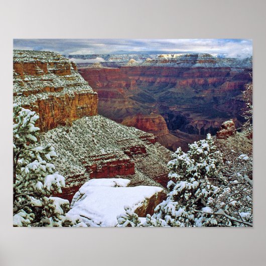 Poster Grand Canyon en hiver (Devant)