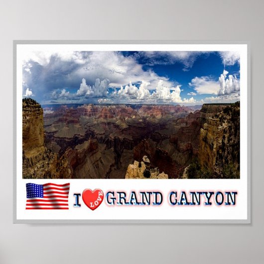 Poster Grand Canyon - I Love - États-Unis - (Devant)