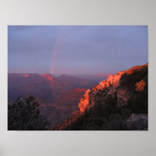 Poster Grand Canyon Sunset Rainbow Print