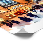 Poster Grand Central Terminal Charme : Aquarelle Imprimer (Coin)