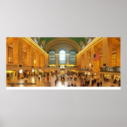 Poster Grand Central Terminal Panorama à New York (Devant)