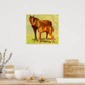 Poster grand cheval petit cheval (Cuisine)