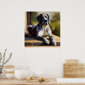 Poster Grand Chien Danois (Cuisine)