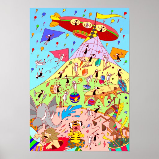 Poster Grand Cirque Fantastique. (Devant)