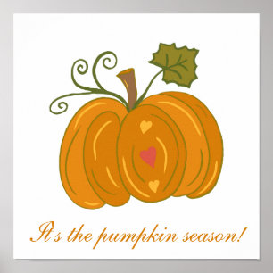 Poster Grand citrouille classique