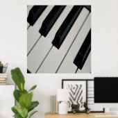Poster Grand Clavier Piano 32" X 34" (Bureau à domicile)